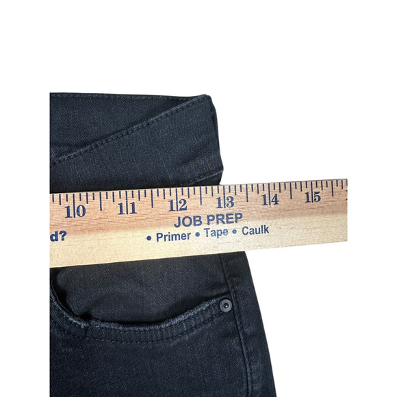 Mother Size 26 The Insider Crop Step Fray Jeans Not Guilty Black Stretch - Picture 5 of 11